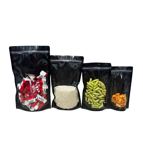 Black / White Transparent Stand Pouch Bag (BOZ/COZ)