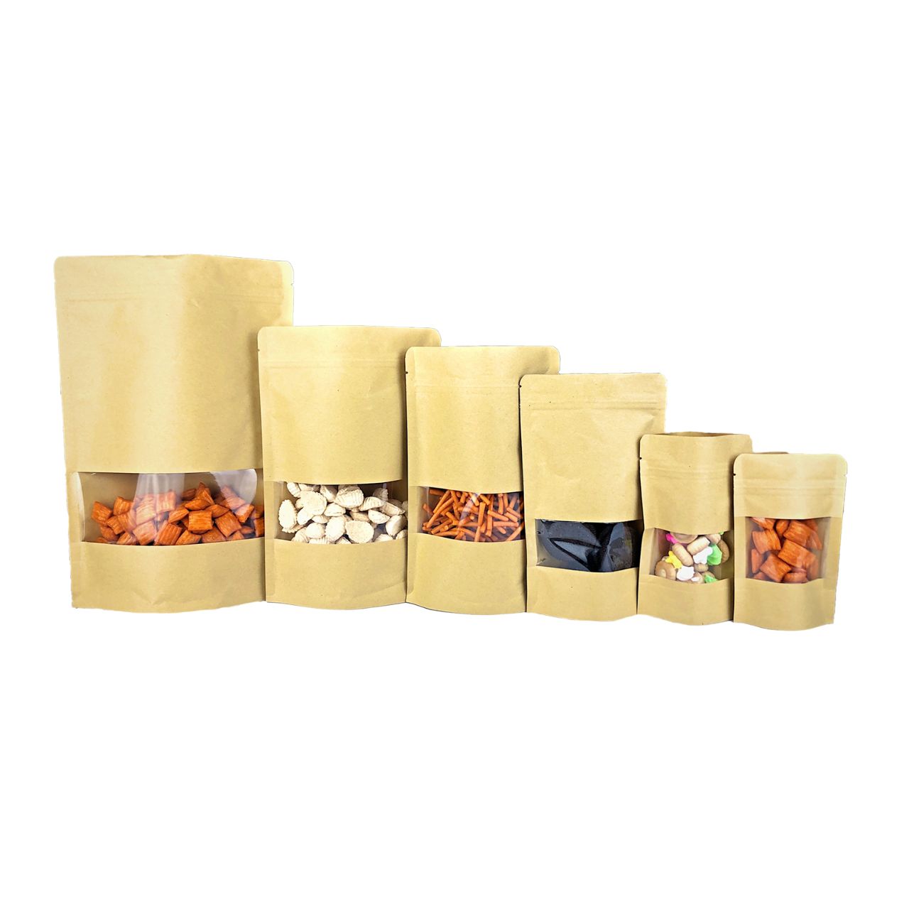 Kraft Paper Bag with Transparent Window (POZ-TR)