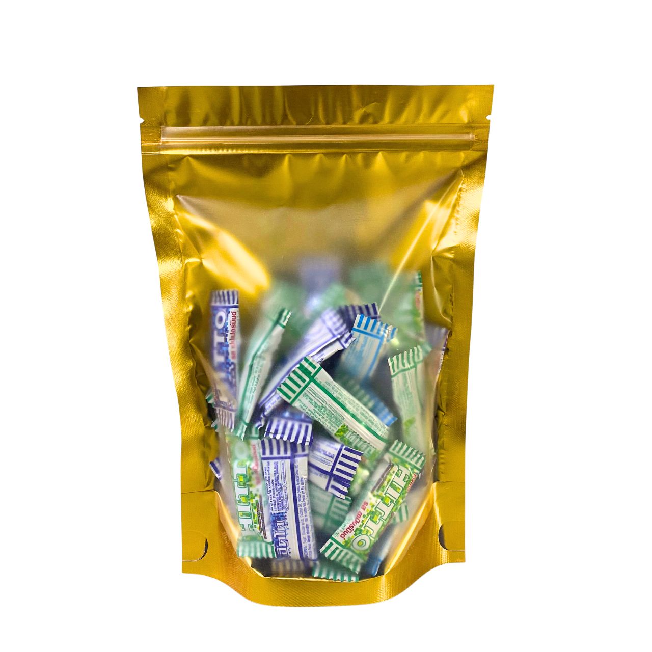 Matt Gold Colour Stand Pouch Bag (MGZ)