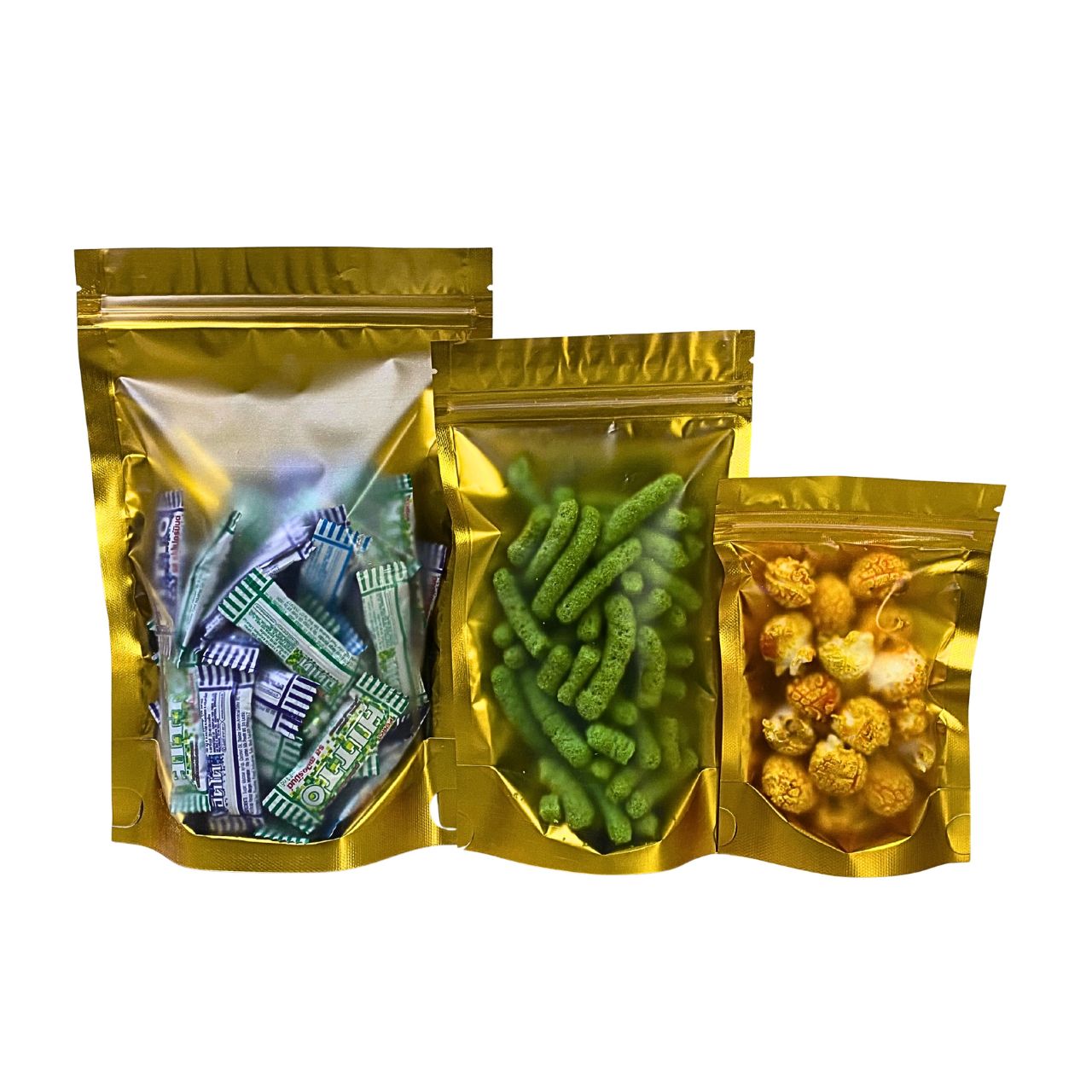 Matt Gold Colour Stand Pouch Bag (MGZ)