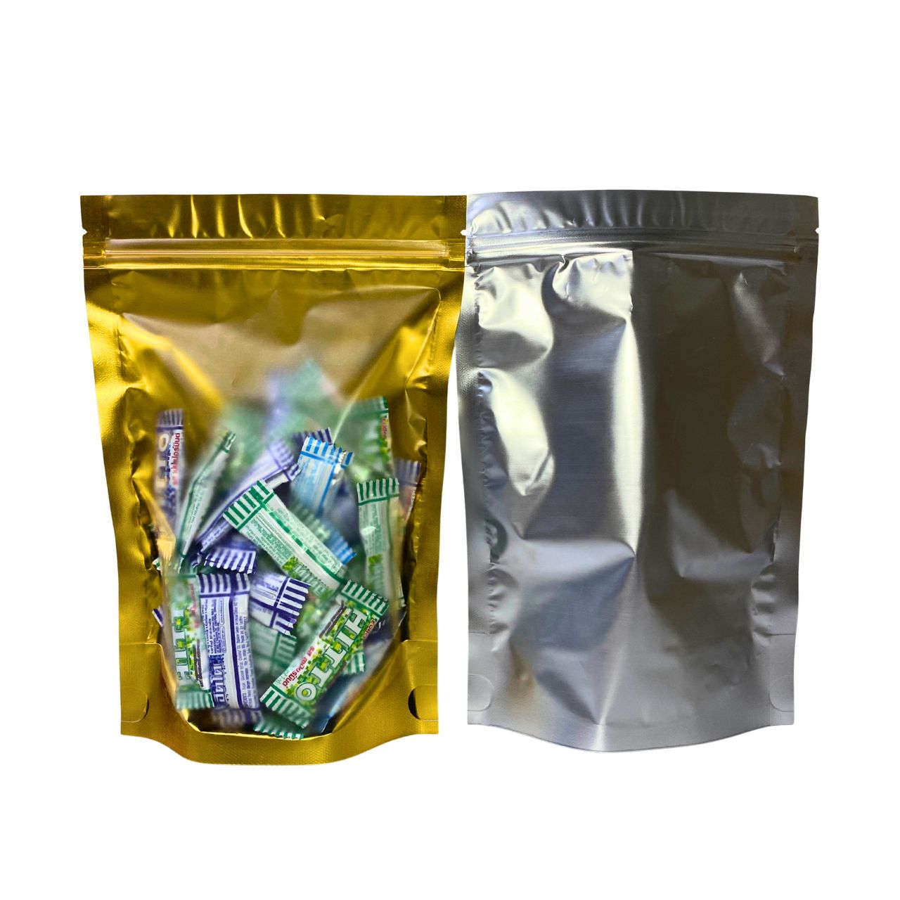 Matt Gold Colour Stand Pouch Bag (MGZ)