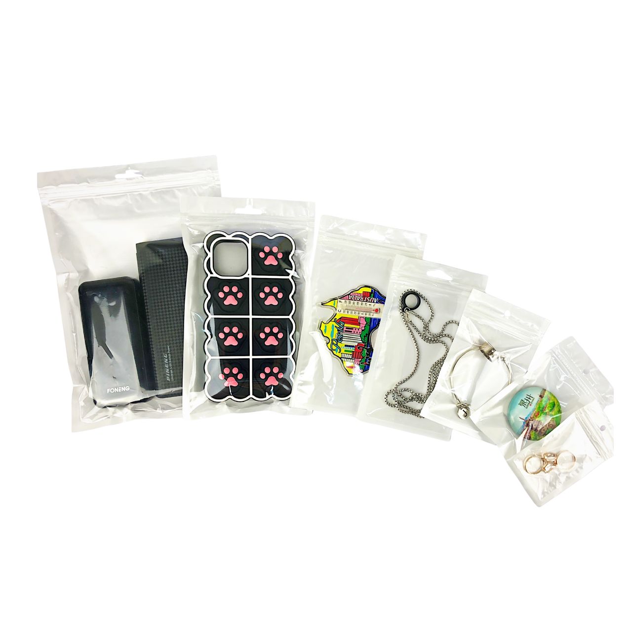 Pearl White Zipper Bag (CONF)