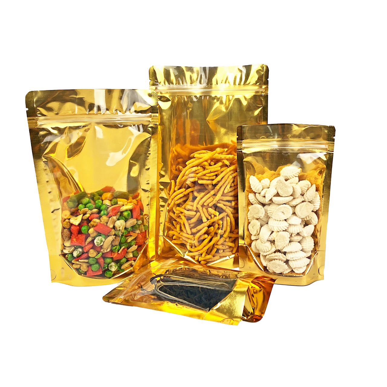 Semi-Gold Metalised Stand Pouch Bag (GGO)