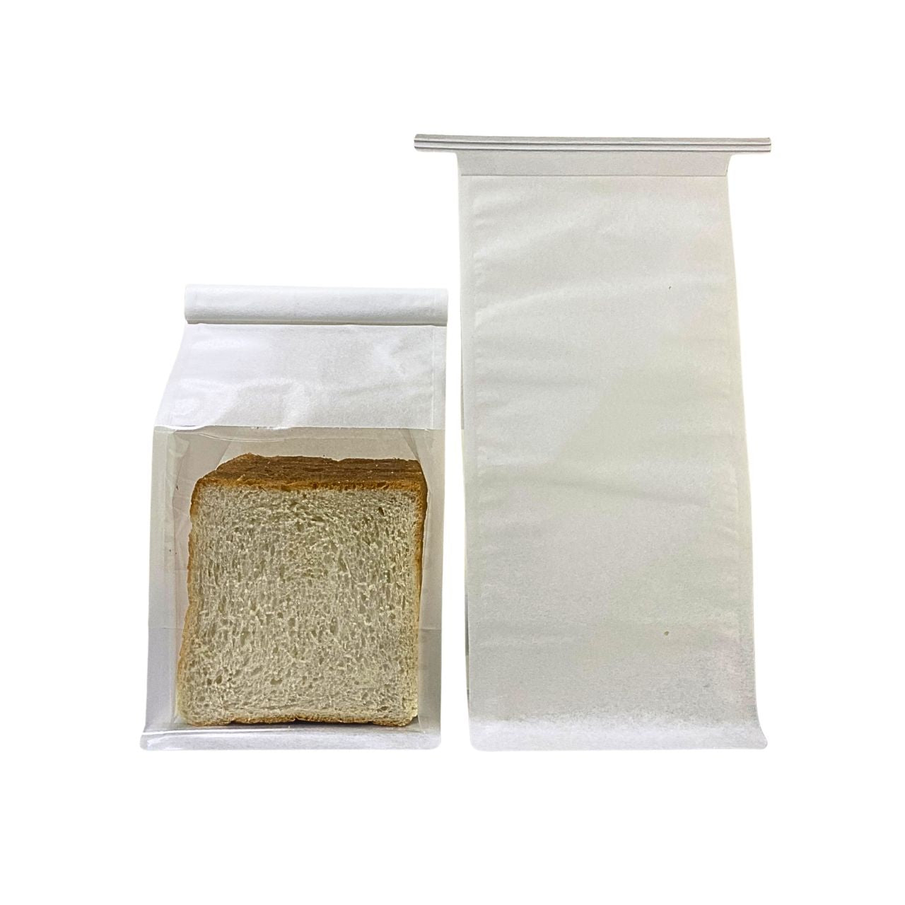 White Kraft Paper Bread Bag (KWE-W)