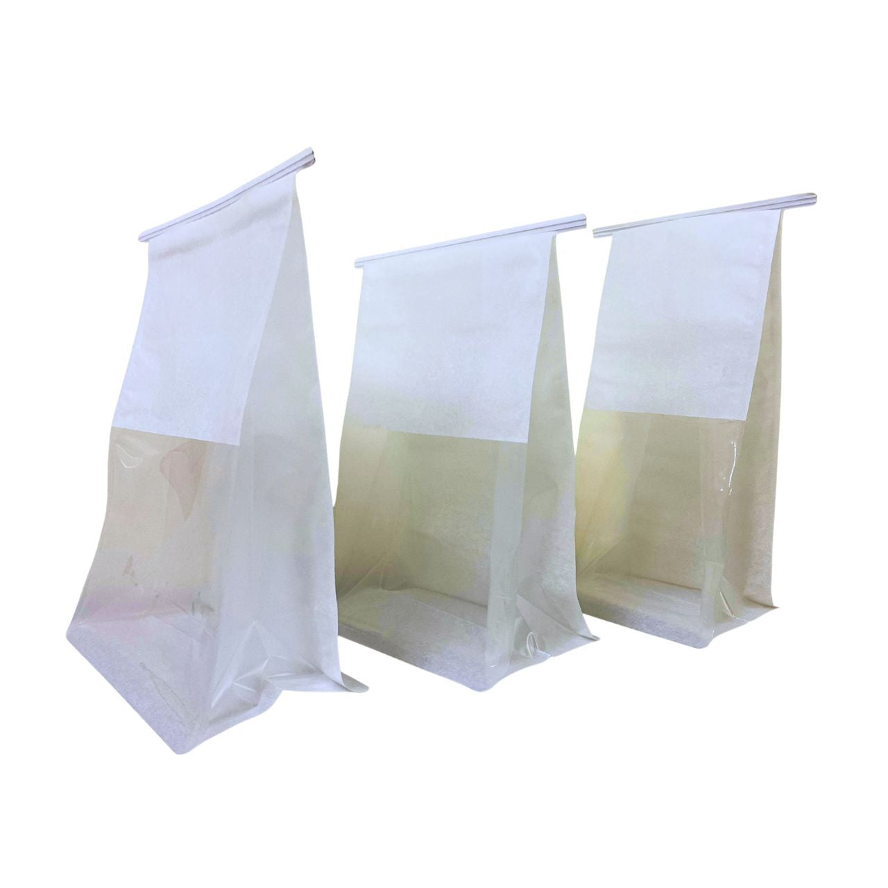 White Kraft Paper Bread Bag (KWE-W)